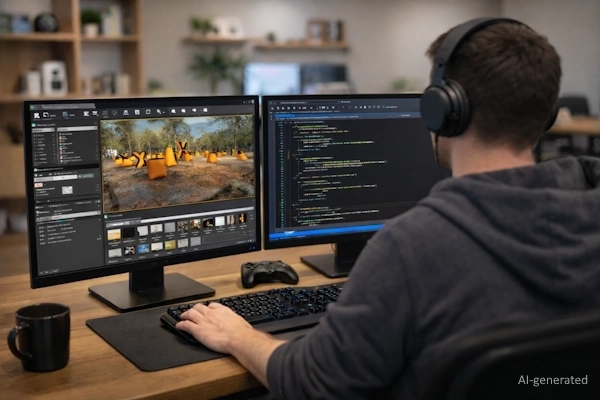 AI generated picture of the studio